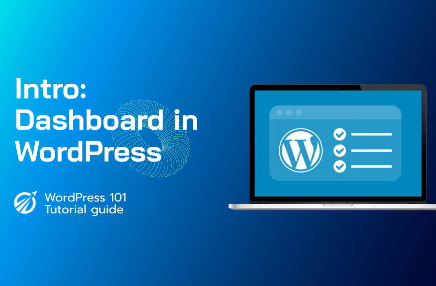 Introduction: Dashboard in WordPress