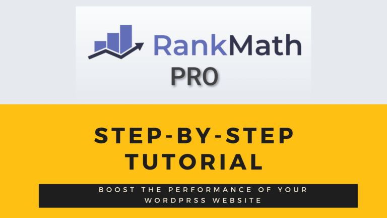RankMath Pro tutorial step by step guid