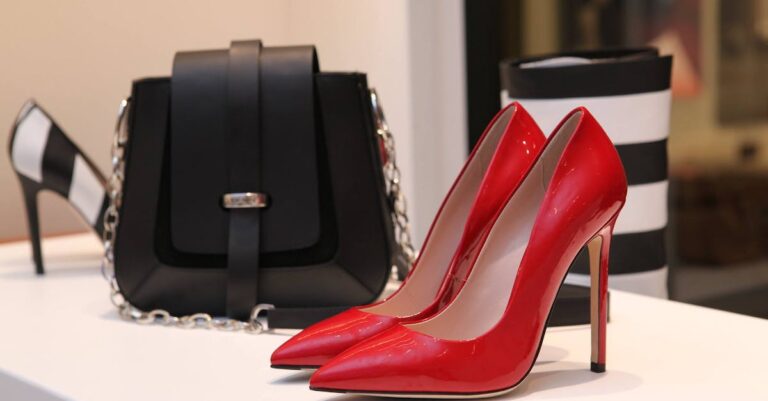 Close-up of Shoes And Bag