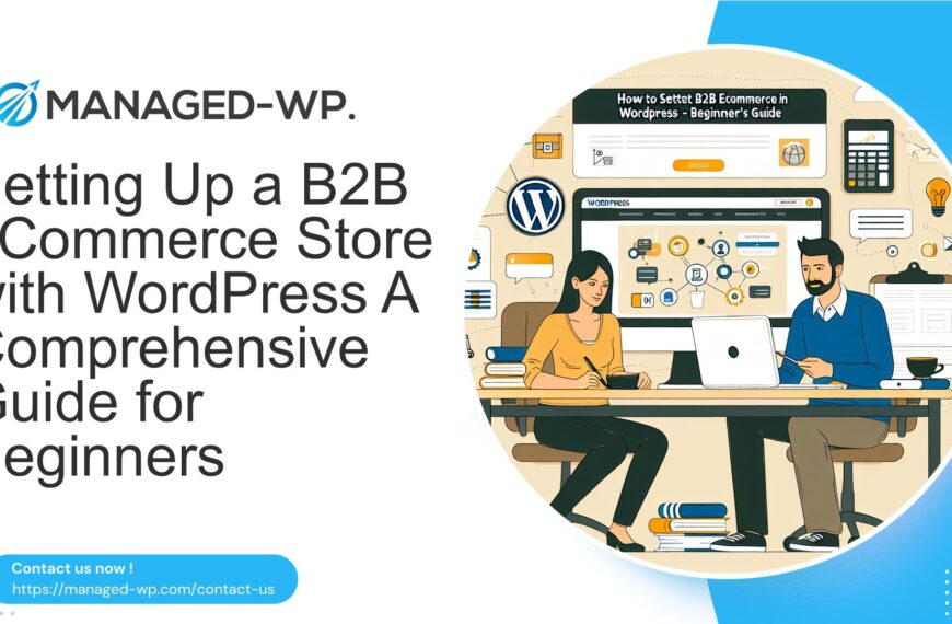 Setting Up a B2B eCommerce Store with WordPress A Comprehensive Guide for Beginners cover