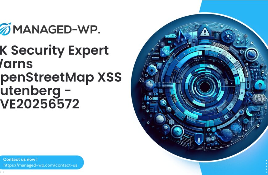 OpenStreetMap WordPress Stored XSS Risk in Gutenberg | CVE20256572 | 2025-08-08