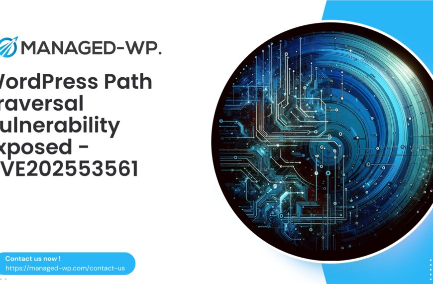 WordPress path traversal in legacy file access plugin | CVE202553561 | 2025-08-06