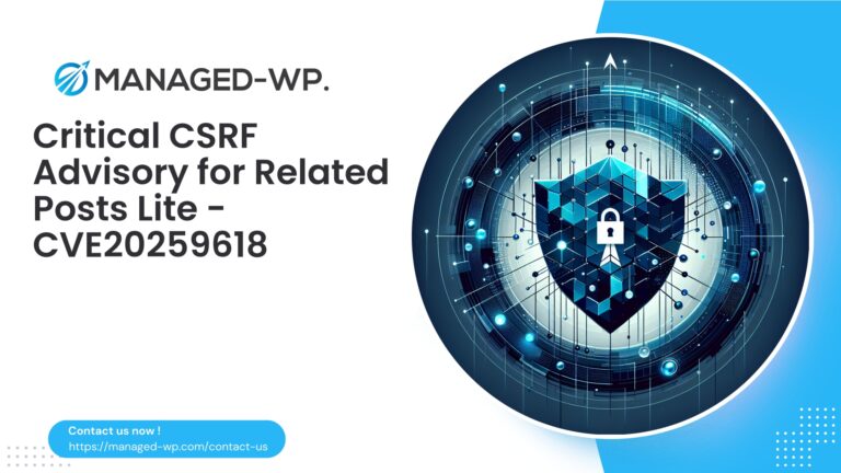 Critical CSRF Vulnerability in Related Posts Lite...