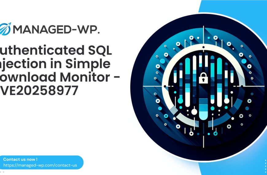 Authenticated SQL Injection in Simple Download Monitor | CVE20258977 | 2025-08-28