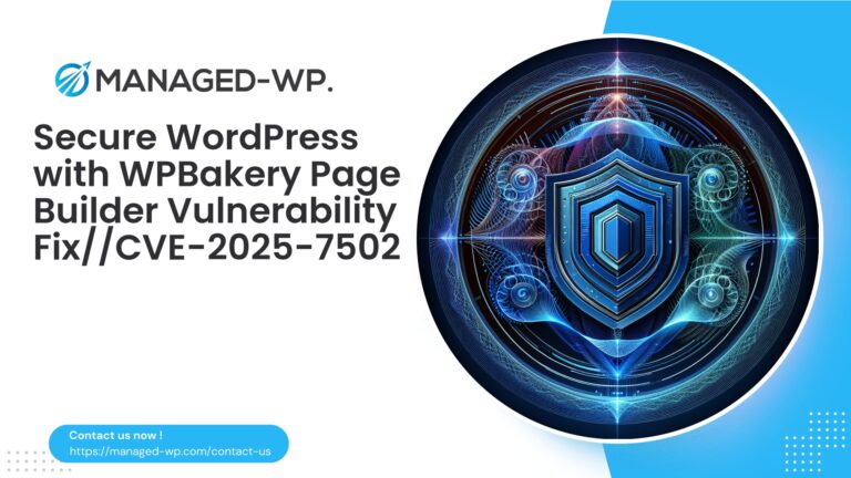 Secure WordPress with WPBakery Page Builder Vulnerability...