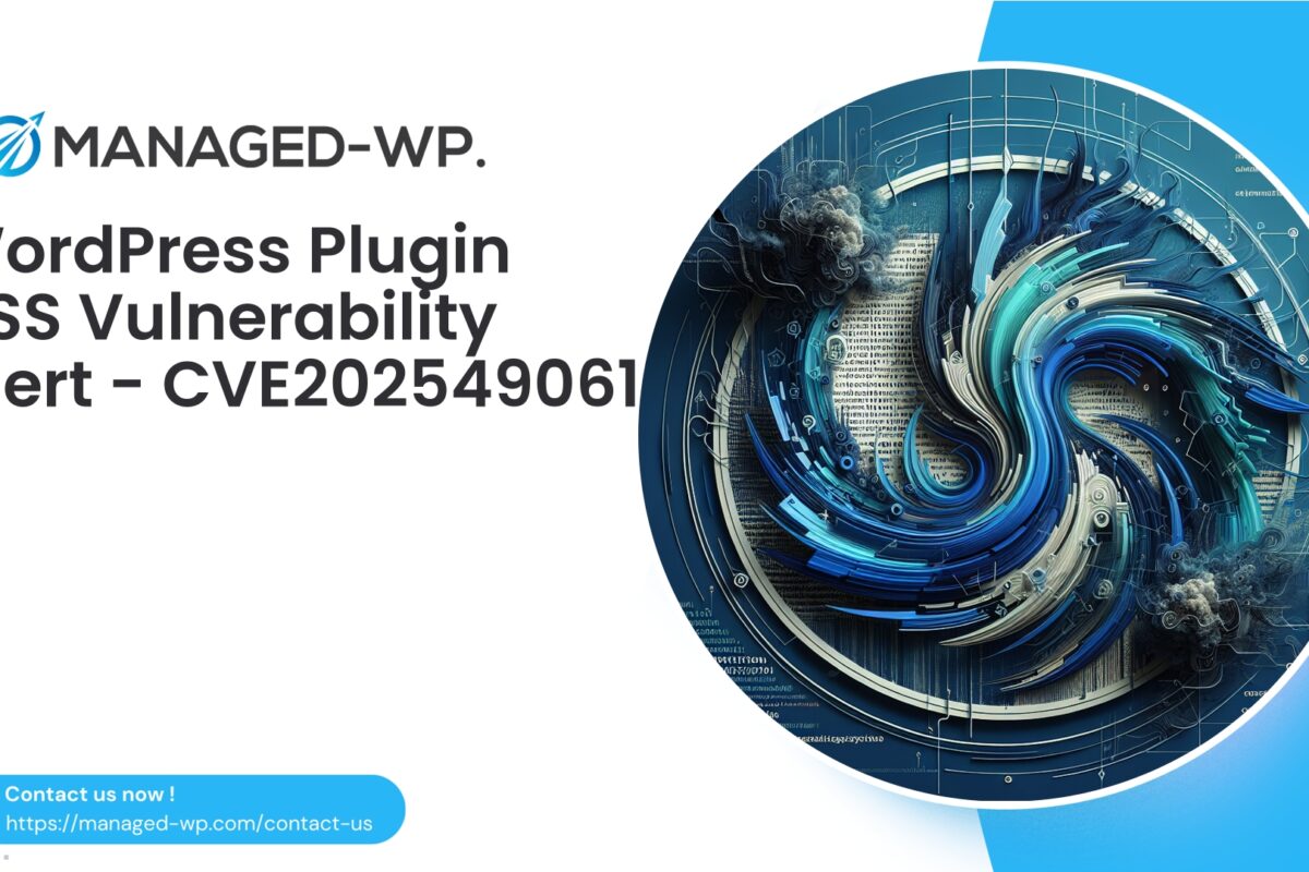 WordPress Plugin with XSS Vulnerability Detected |…