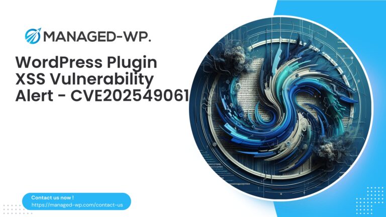 WordPress Plugin with XSS Vulnerability Detected |...
