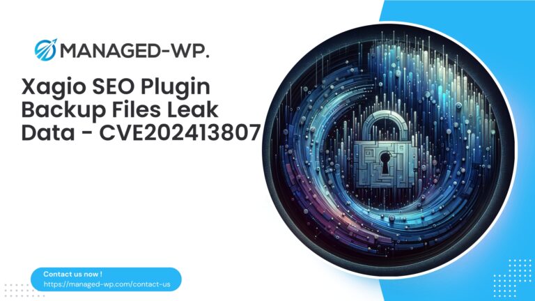 Xagio SEO Backup Files Expose Sensitive Data...