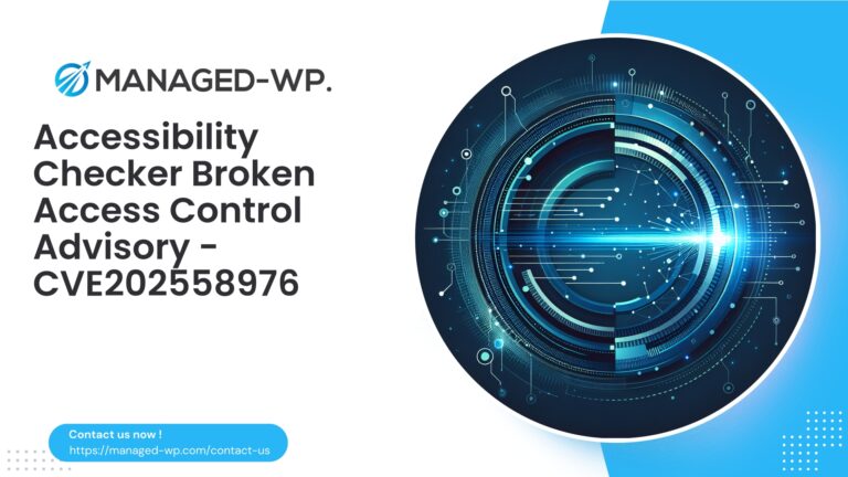 Critical Access Control Flaw in Accessibility Checker...