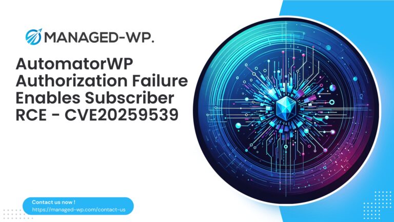 AutomatorWP Authenticated Subscriber RCE Vulnerability | CVE20259539...