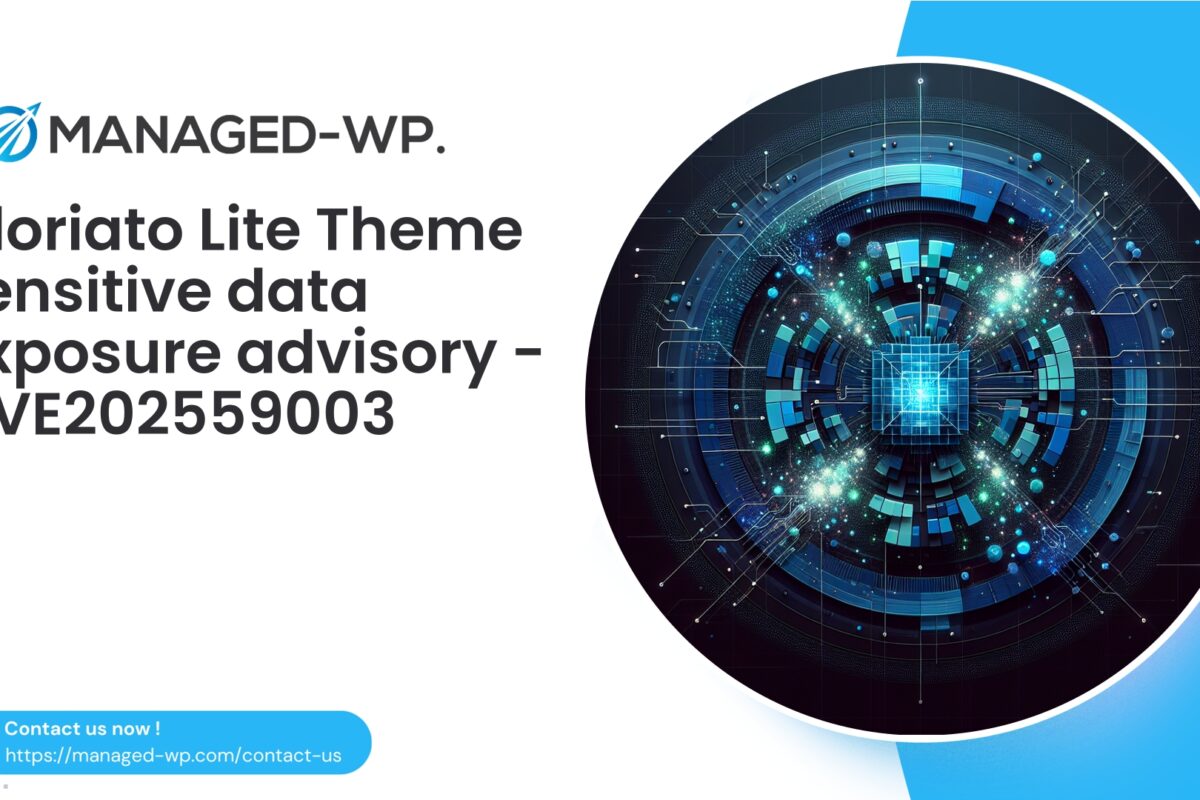 Critical Cloriato Lite Theme Data Exposure Vulnerability…