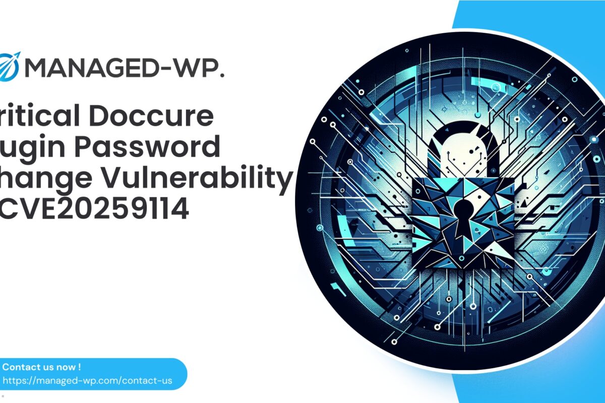 Critical Doccure Plugin Unauthenticated Password Change |...