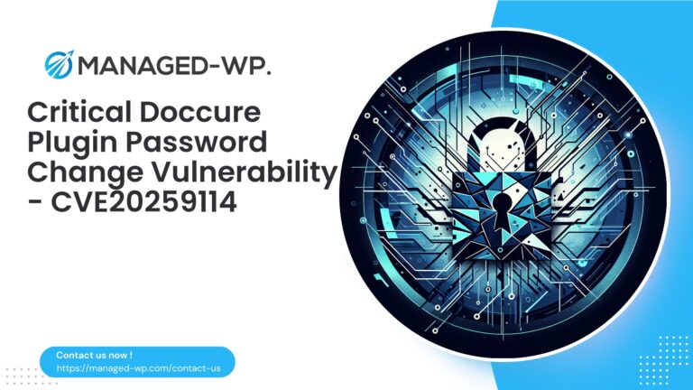 Critical Doccure Plugin Unauthenticated Password Change |...