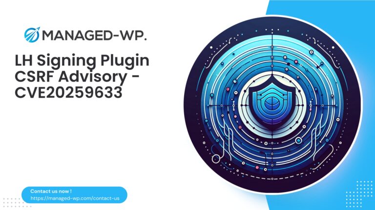 LH Signing Plugin CSRF Vulnerability Advisory |…