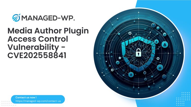 Critical WordPress Media Author Plugin Access Control…