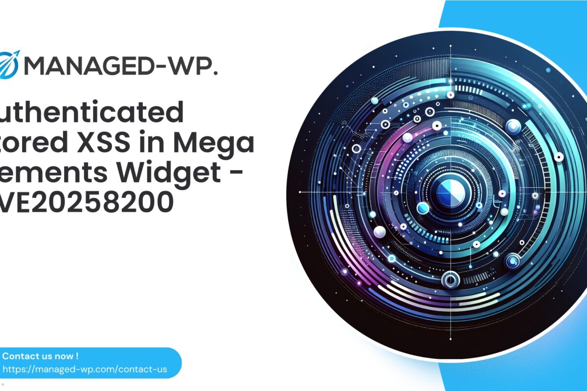 Authenticated Stored XSS in Mega Elements Timer…