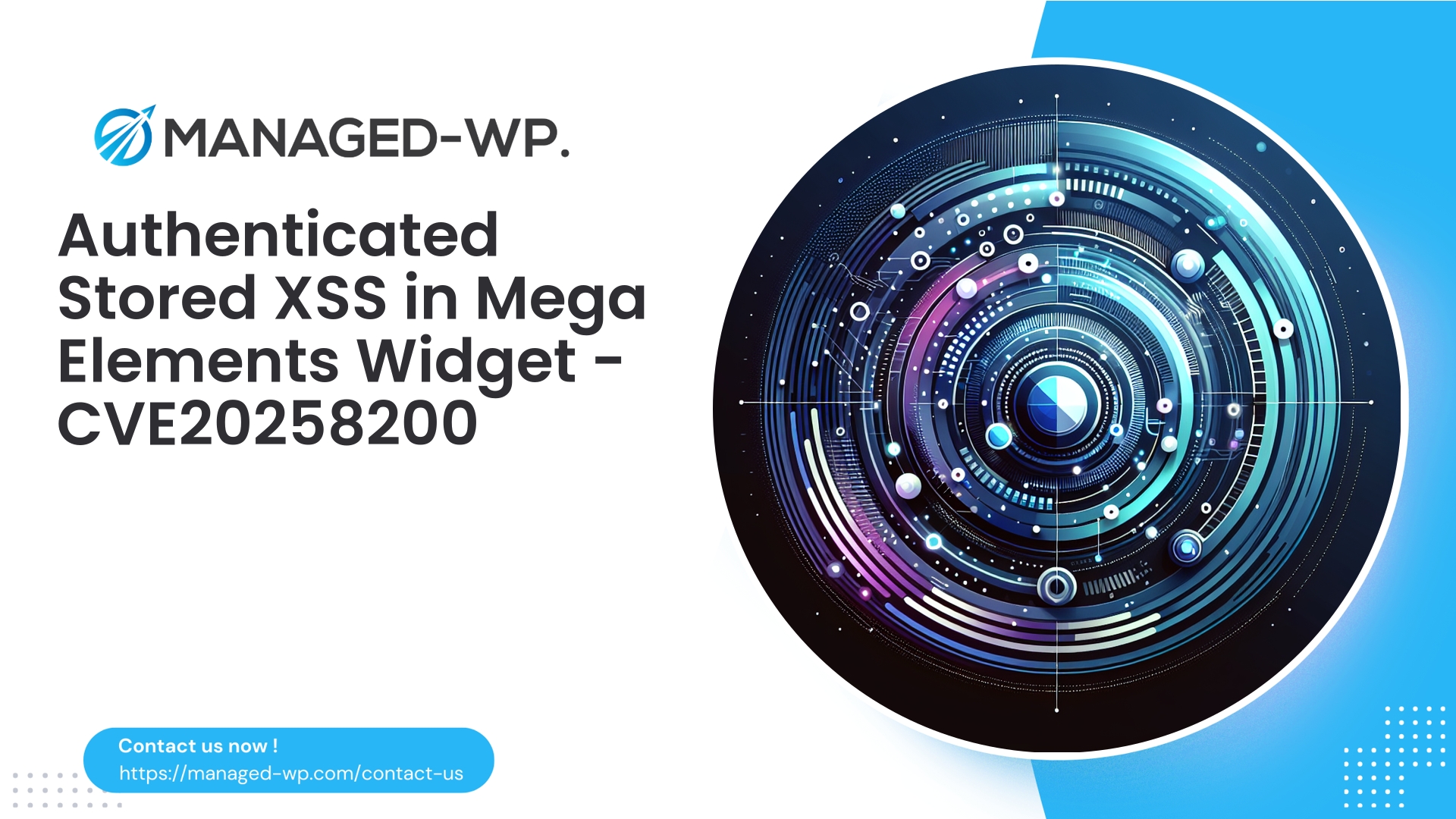 Authenticated Stored XSS in Mega Elements Timer | CVE20258200 | 2025-09-25