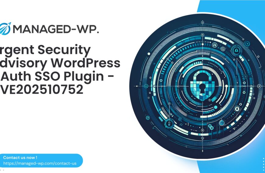 Critical CSRF in WordPress OAuth SSO Plugin | CVE202510752 | 2025-09-25