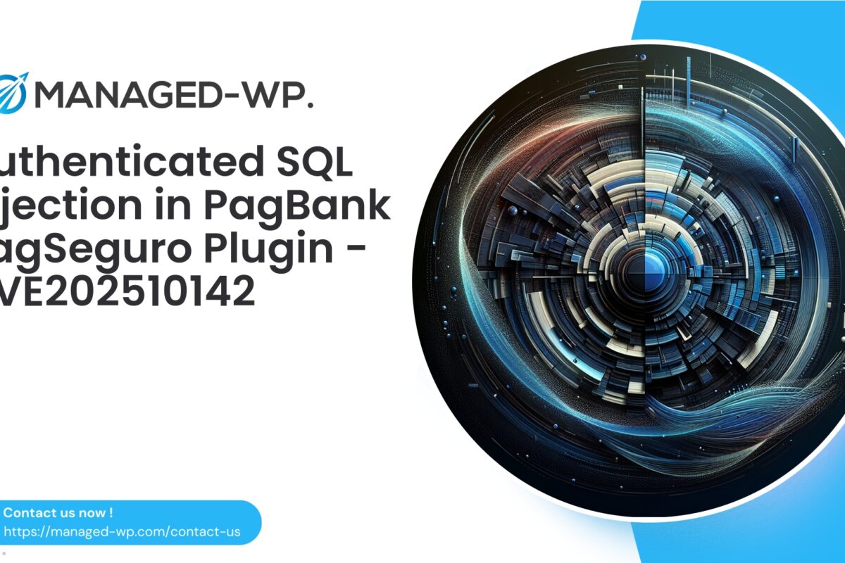 Critical PagBank PagSeguro Connect SQL Injection |...