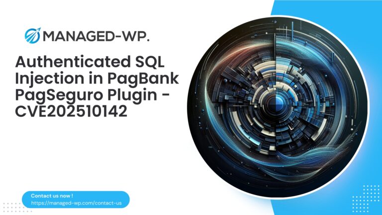 Critical PagBank PagSeguro Connect SQL Injection |…