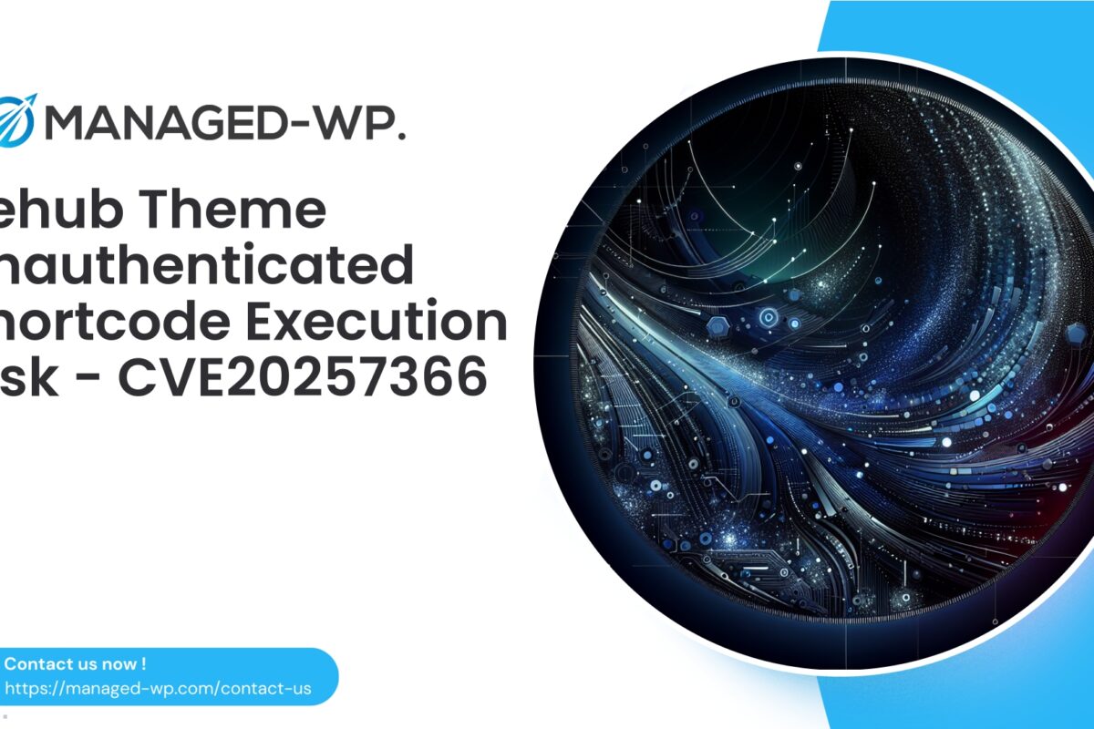 Unauthenticated Rehub Shortcode Execution Risk | CVE20257366…