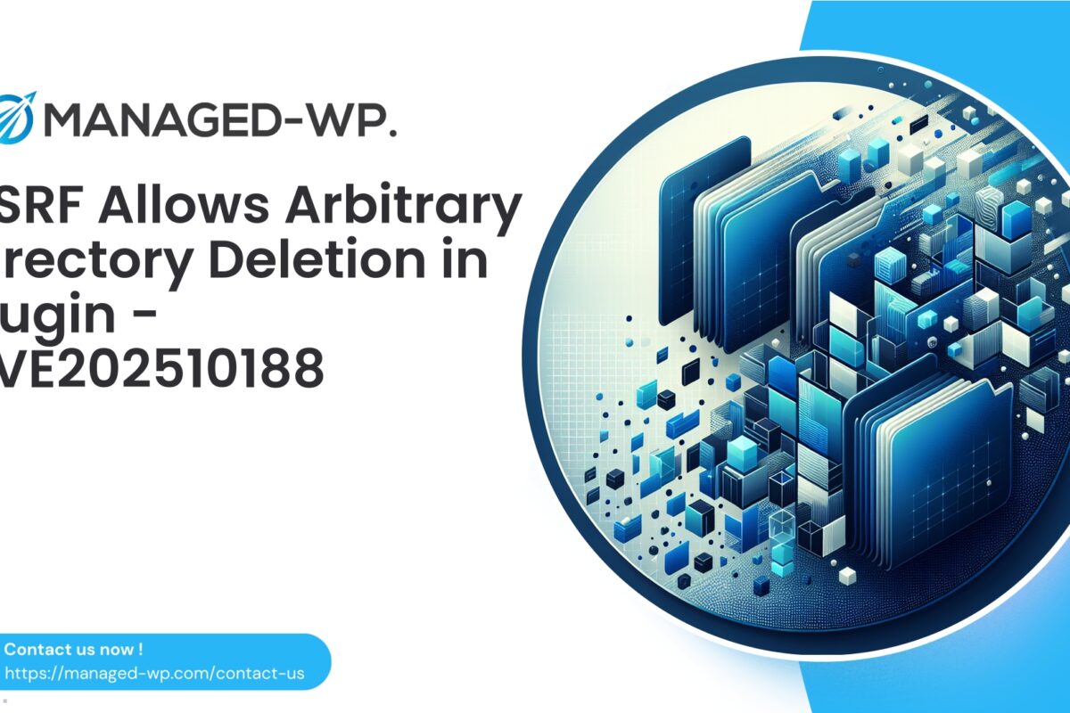 WordPress Plugin CSRF Enables Arbitrary Directory Deletion…