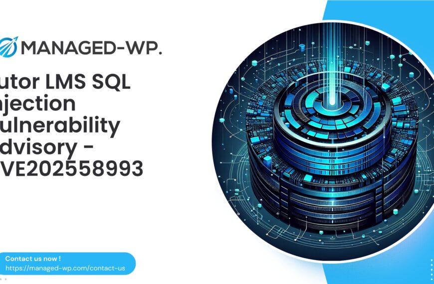 Critical SQL Injection in Tutor LMS | CVE202558993 | 2025-09-09