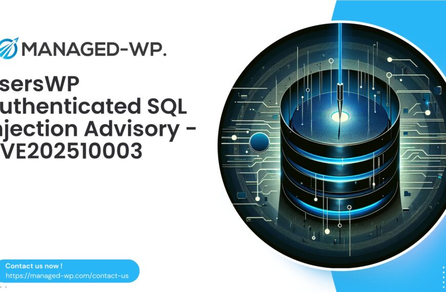 Authenticated Subscriber SQL Injection in WordPress Plugin | CVE202510003 | 2025-09-06