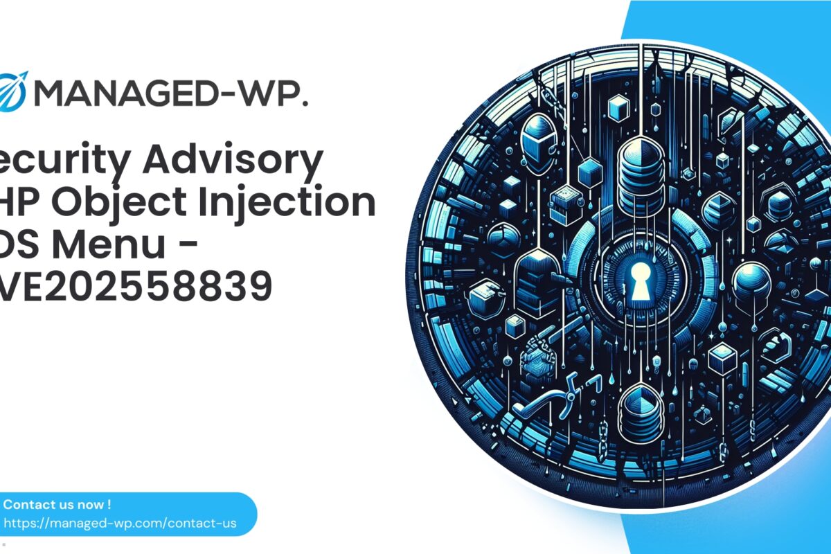 Critical PHP Object Injection in eDS Plugin…