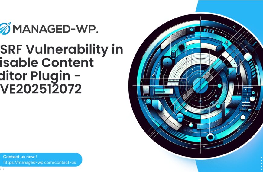 Critical CSRF Vulnerability in Template Plugin | CVE202512072 | 2025-10-23