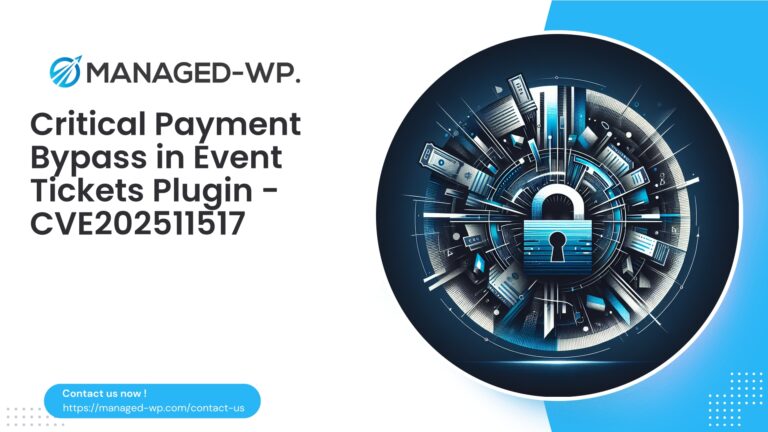 Event Tickets Plugin Unauthenticated Payment Bypass |…
