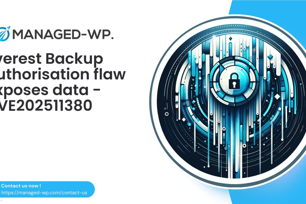 Everest Backup Plugin Authorization Bypass Exposes Data…