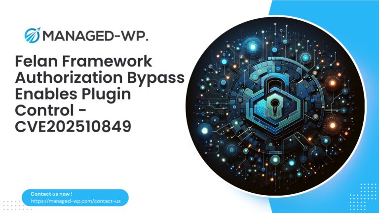 Felan Framework Authorization Bypass Enables Plugin Activation…