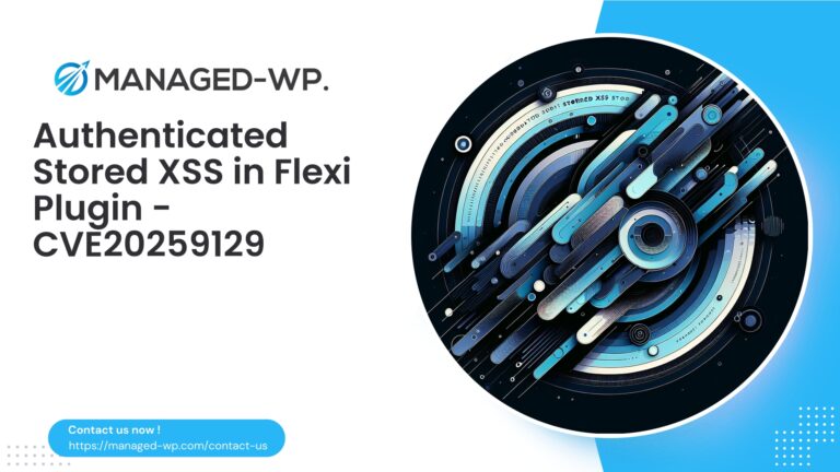 Authenticated Contributor Stored XSS in Flexi Shortcode…
