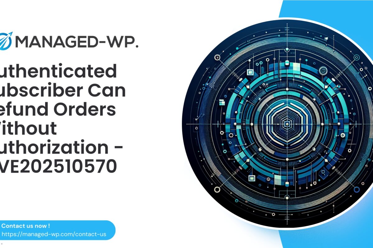 Authenticated Subscriber Arbitrary Order Refund Vulnerability |…
