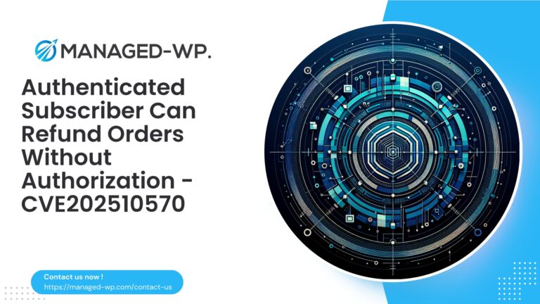 Authenticated Subscriber Arbitrary Order Refund Vulnerability |…