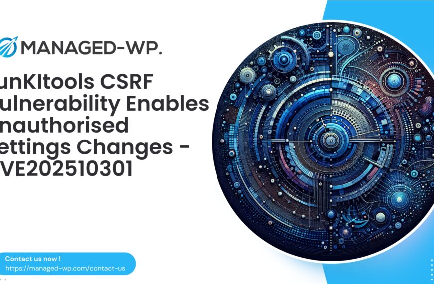 FunKItools CSRF Permits Unauthorized Settings Modification | CVE202510301 | 2025-10-15