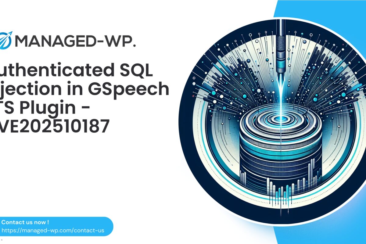 Authenticated SQL Injection in GSpeech TTS |…