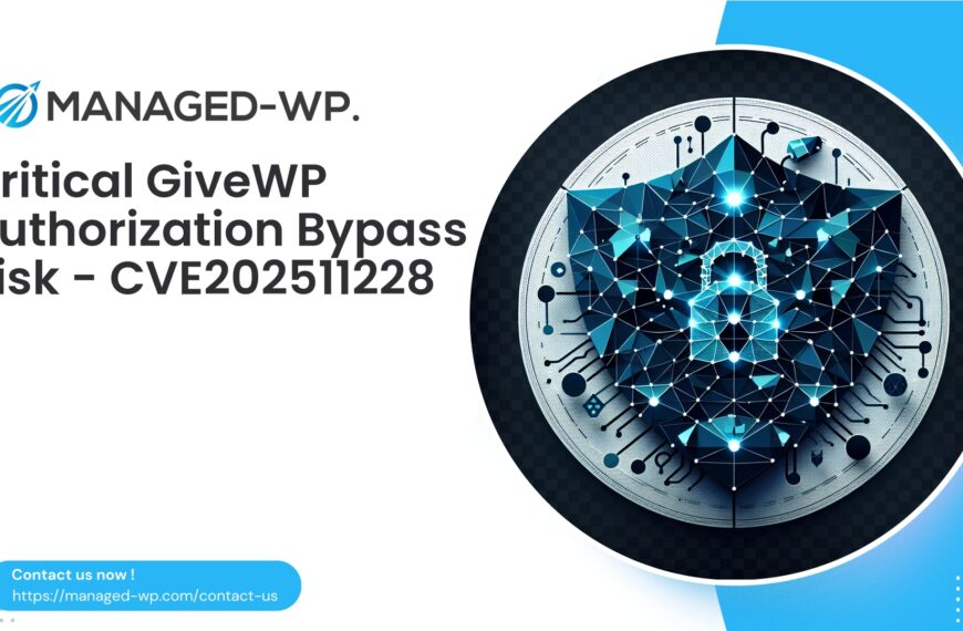 Critical Authorization Bypass in GiveWP Forms | CVE202511228 | 2025-10-03