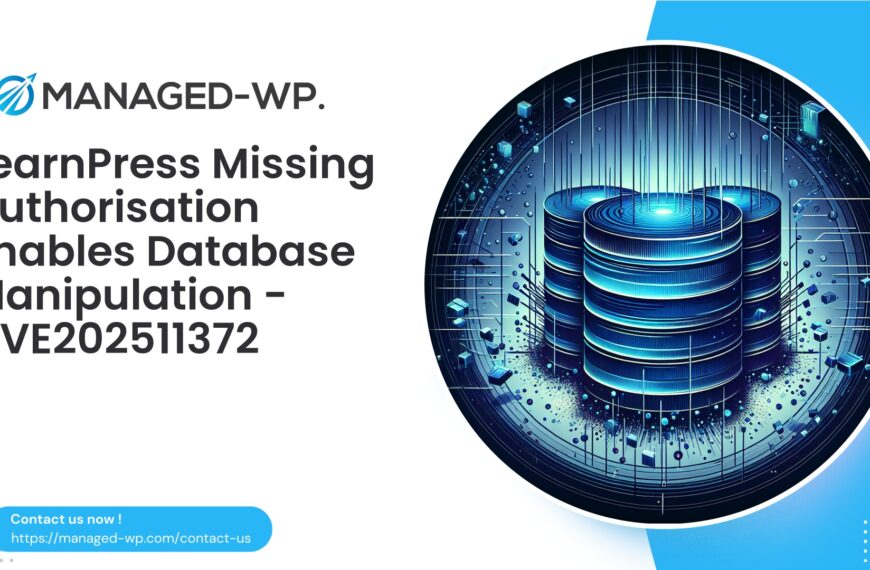 LearnPress Authorization Bypass Risks Database Integrity | CVE202511372 | 2025-10-18
