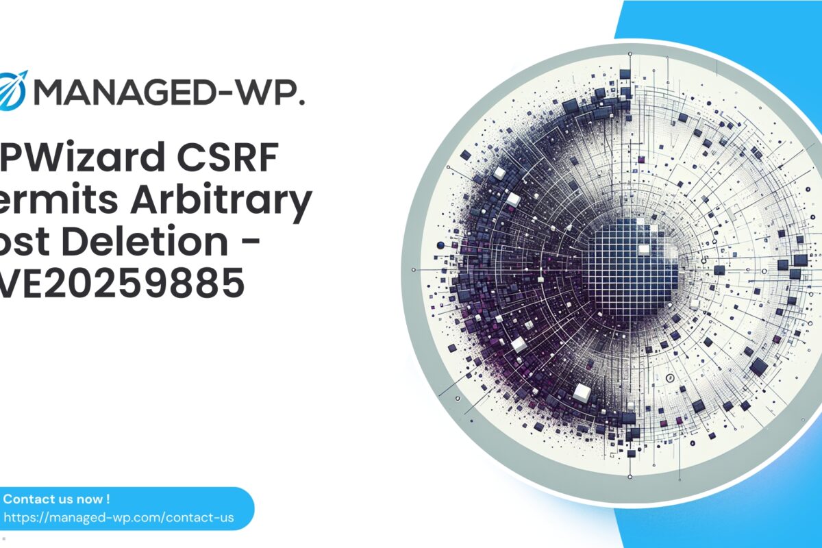 MPWizard CSRF Enables Arbitrary Post Deletion |…