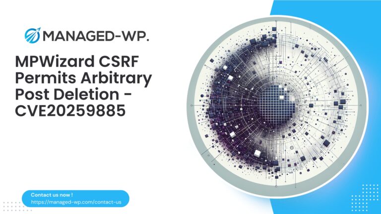 MPWizard CSRF Enables Arbitrary Post Deletion |…