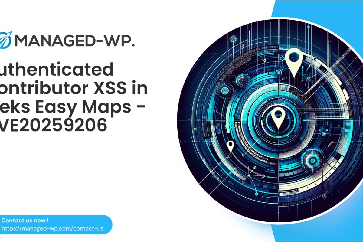 Authenticated Stored XSS in Meks Easy Maps...