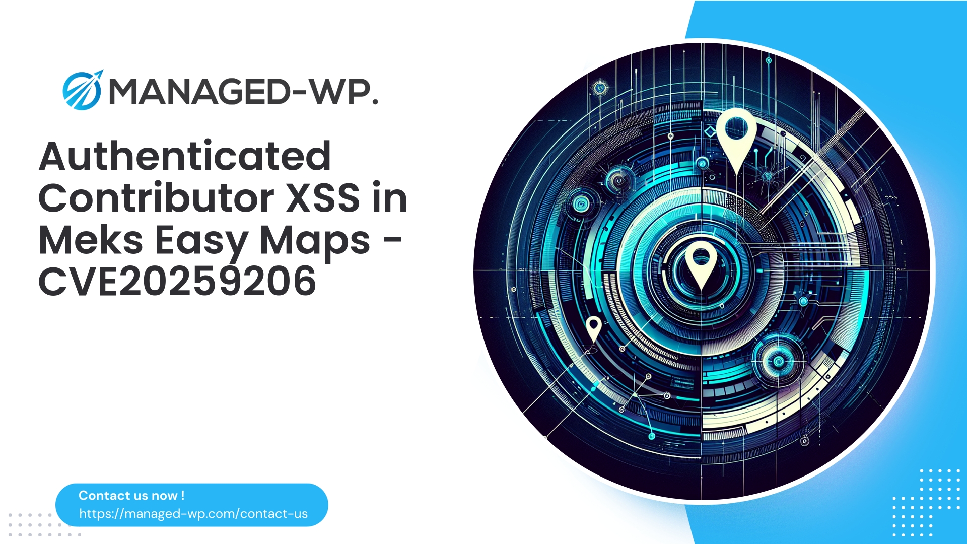 Authenticated Stored XSS in Meks Easy Maps | CVE20259206 | 2025-10-03