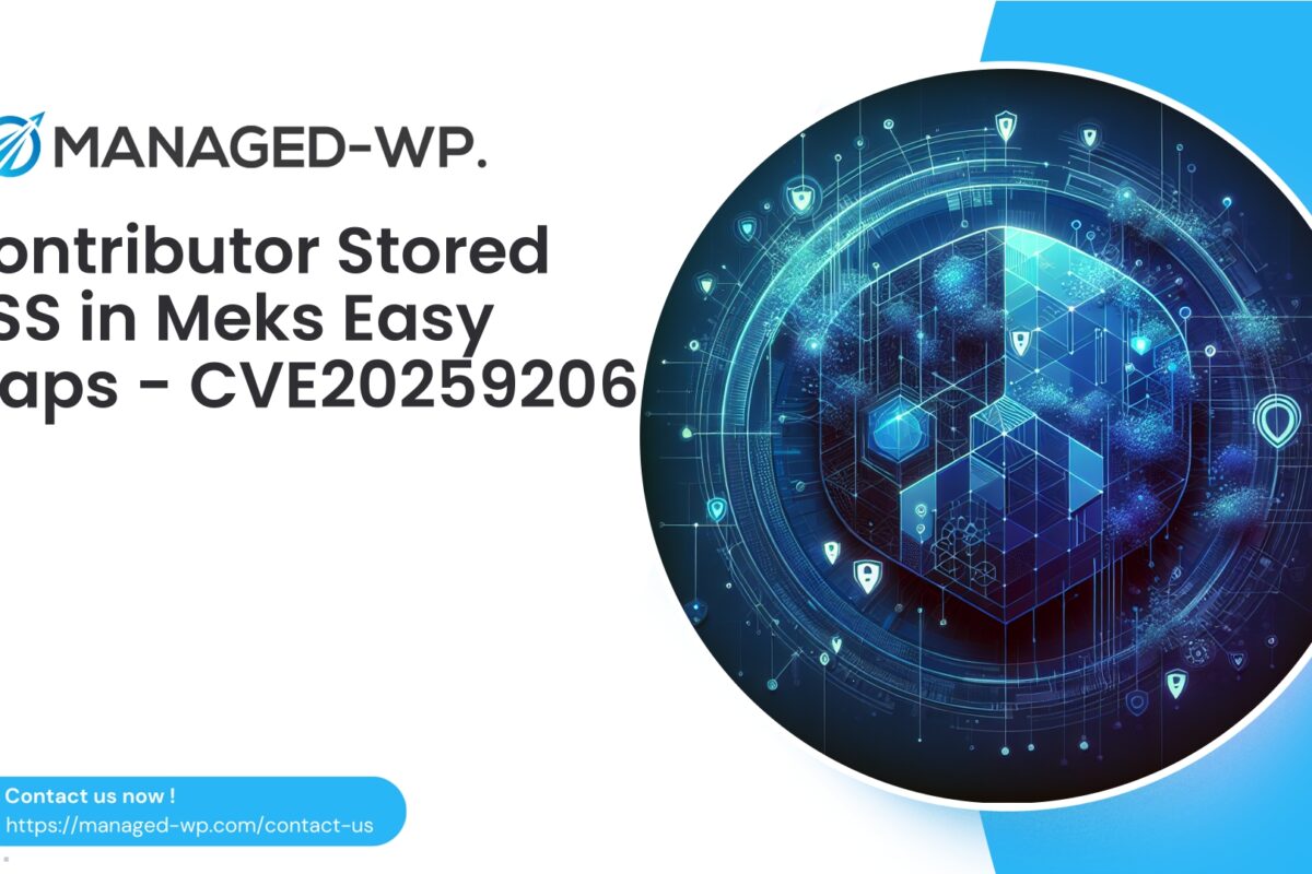 Critical Meks Easy Maps Authenticated Stored XSS…