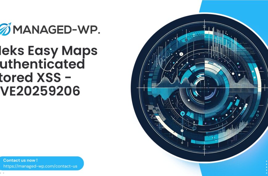 Critical Meks Easy Maps Contributor Stored XSS | CVE20259206 | 2025-10-03