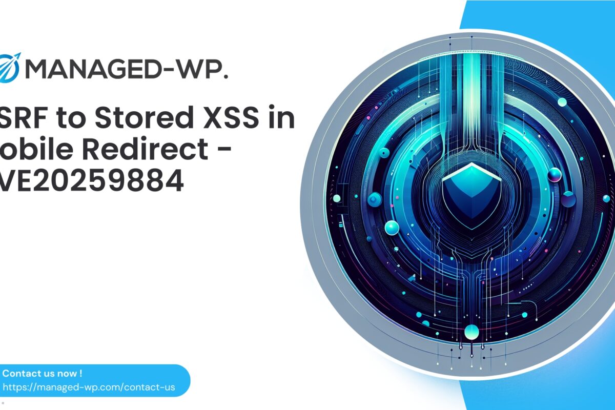 Mobile Site Redirect Plugin CSRF Enables Stored...