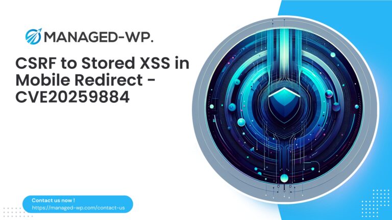 Mobile Site Redirect Plugin CSRF Enables Stored…