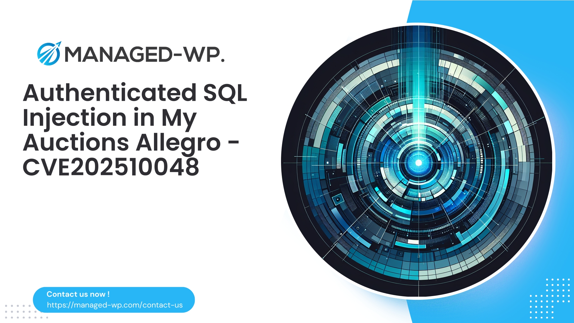 Privileged SQL Injection in My Auctions Allegro | CVE202510048 | 2025-10-10