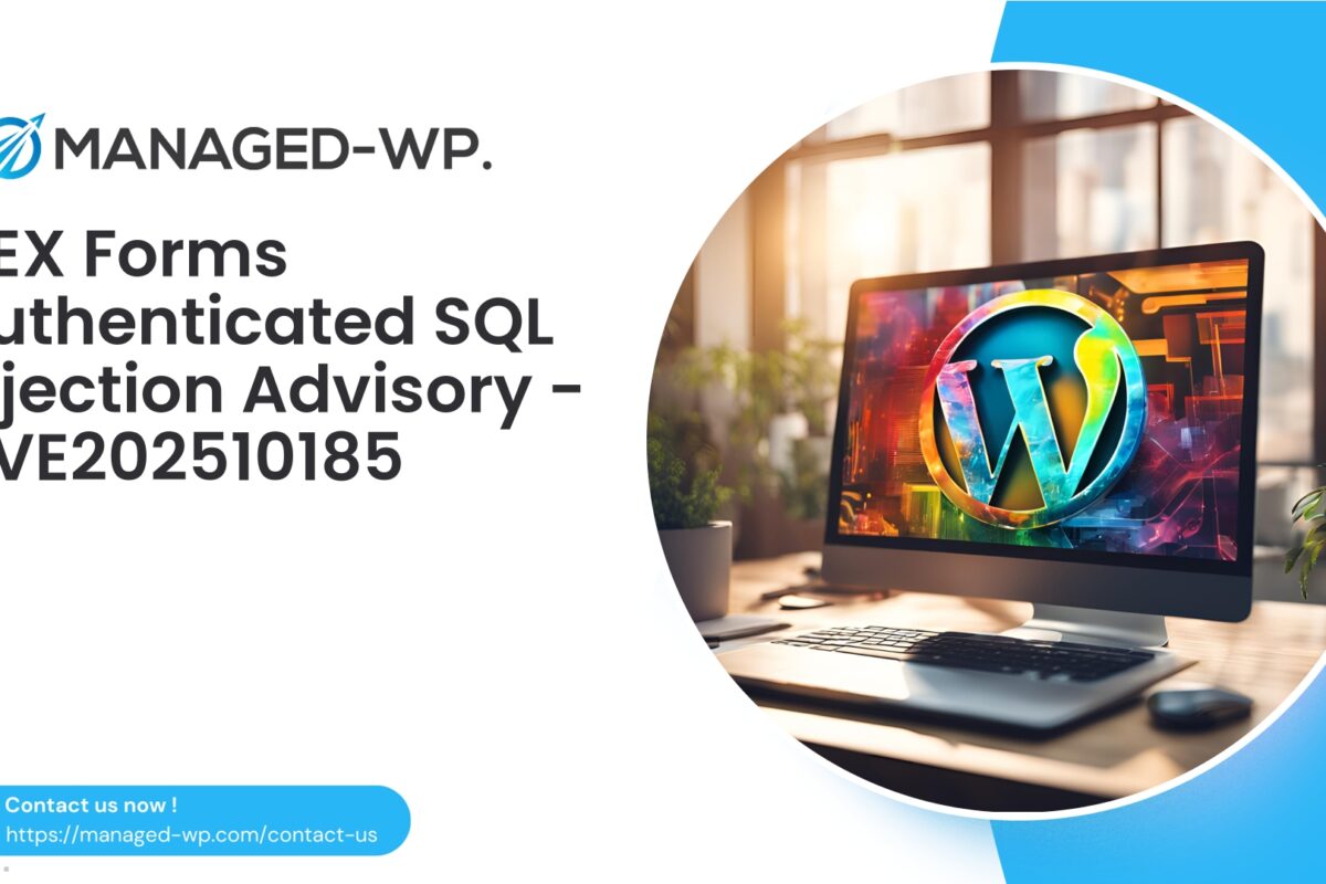 Authenticated Admin SQL Injection in NEX Forms…